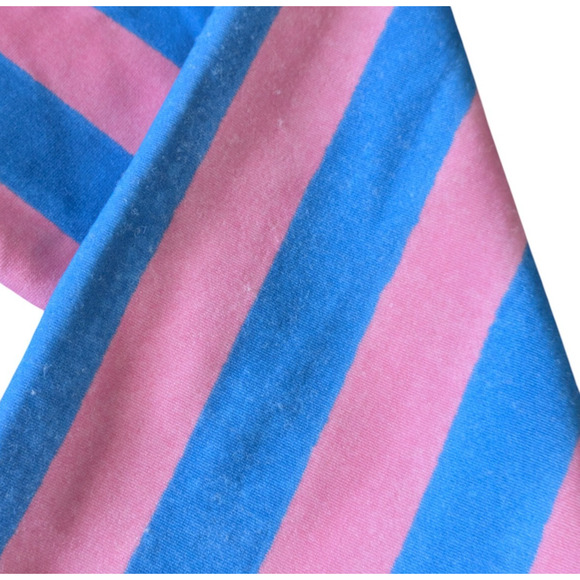 Crewcuts x SZ Blockprints Pink Blue Striped Rash Guard Girls 12 Youth J Crew - Picture 6 of 7